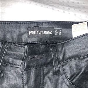 Pretty little things black leather pants